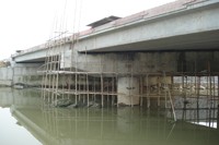 大旺大道A标段豕河湾桥梁整体顶升工程